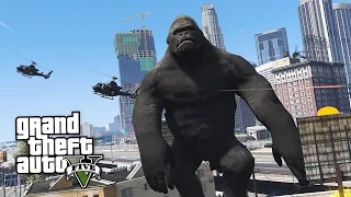 ГТА 5 МОДЫ! НЕВЕРОЯТНЫЙ КИНГ КОНГ ПРОТИВ ВСЕХ в GTA 5!