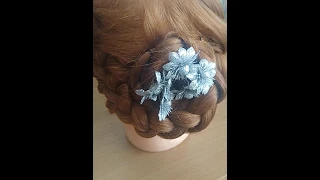 French braid jora #hairbun #hairstylesforbridal #partyhairstyles
