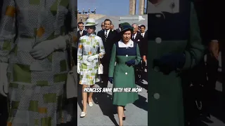 Princess Anne with the her mother vs her at her mother's funeral. #shorts #queenelizabeth