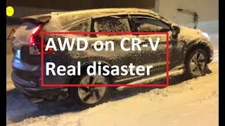 Terrible and good AWD systems on Honda CR-V.  What's going on? Honda does nothing! Should be ashamed