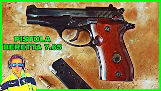 Pistola Beretta 7,65 manico in legno - poligono di tiro