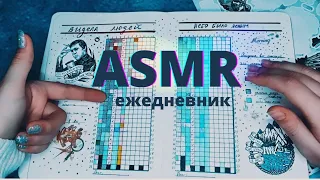 ASMR мой ежедневник за год | оформление декабря | очень много шëпота