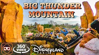 [5K 360] Big Thunder Mountain Disneyland Paris Roller Coaster - 360° POV