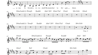 Memory Merge MV Sheet Music Transcription