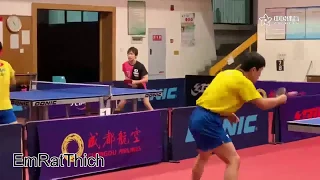 Tomokazu Harimoto Training at Men World Cup 2019