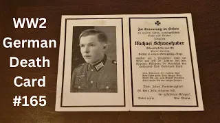 WW2 German Death Card #165
