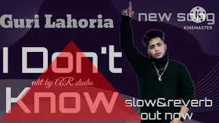 New Punjabi Songs 2023- I Don't Know(slow&reverb)-Guri Lahoria| Devilo| Latest Punjabi Songs 2023