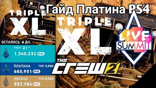 The Crew 2 - TRIPLE XL SUMMIT / Live Summit / Гайд на Платину / PS4