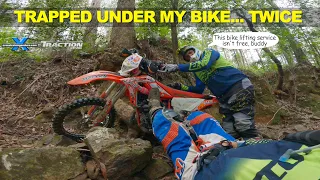 Trapped under my dirt bike twice... doh! 😂︱Cross Training Enduro shorty