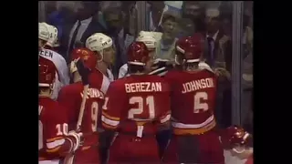 Canadiens-Flames brawl 1986 Stanley Cup Final