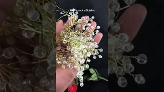 Hair brooch and white crystal  #shortvideo