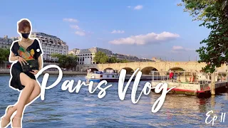 🇫🇷Paris Vlog Ep.11｜Living alone diaries｜left bank of the Seine｜Cozy picnic｜Sunset at the Louvre