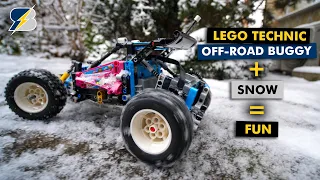 Snow + LEGO Technic 42124 Off-road buggy = FUN