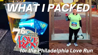 The Half Marathon Runner's Packing Essentials | Philadelphia Love Run 2023 | What I Packed