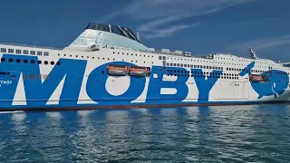 Moby Fantasy 1°ingresso al Porto di Livorno