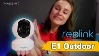 Поворотная Wi-Fi IP Камера с прожекторами Reolink E1 Outdoor