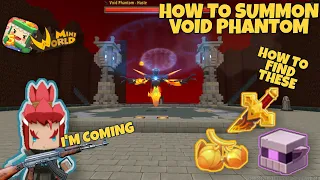 How to Summon Void Phantom | Mini World Block Art | Tutorial