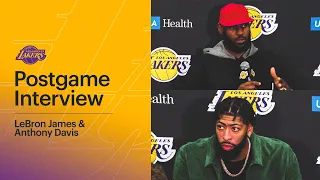 Lakers Postgame: LeBron James & Anthony Davis (10/22/21)