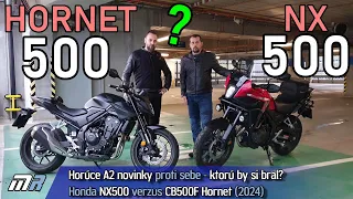 Horúce A2 novinky proti sebe - ktorú by si bral? Honda NX500 vs. CB500F Hornet (2024) - motoride.sk