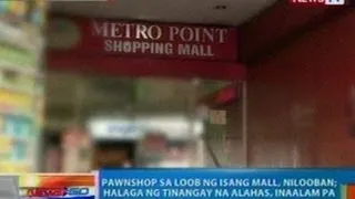 NTG: Pawnshop sa loob ng isang mall sa Pasay, nilooban