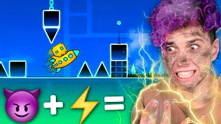 ПРОИГРАЛ - удар ТОКОМ ⚡️ Geometry Dash Challenge