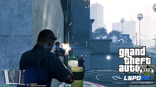 GTA 5 LSPDFR 0.3 - EPiSODE 11 - LET'S BE COPS - (GTA 5 PC POLICE) ATTACKED POLICE STATION