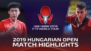 Wang Chuqin vs Jordy Piccolin | 2019 ITTF World Tour Hungarian Open Highlights (Pre)