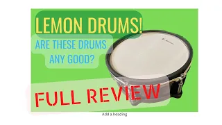 REVIEW: LEMON DRUMS 10" 2 trigger drum