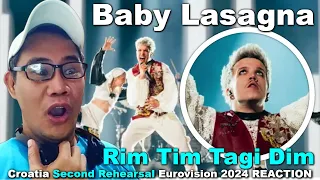 Baby Lasagna - Rim Tim Tagi Dim - Croatia Second Rehearsal Eurovision 2024 REACTION