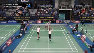 Match point - Ukk / Iakovleva vs Oupthong / Korepap - XD, SF - Estonian Intl. 2022