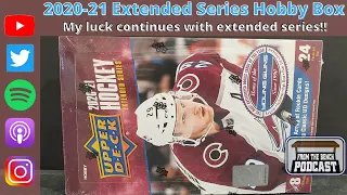 My luck continues with 2020-21 Upper Deck Extended Series Hobby!!