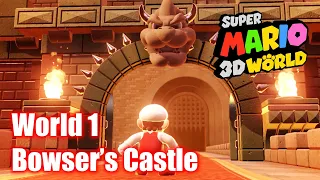 Super Mario 3D World - Bowser’s Castle World 1 - Bowser’s Highway Showdown - All Stars & Stamp 100%