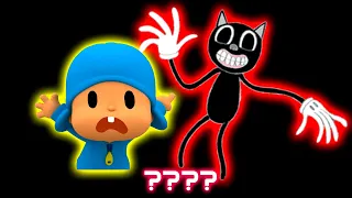 Pocoyo & Cartoon Cat "Scary!" Sound Variations in 40 Seconds | Compilation | STUNE