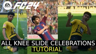 EA SPORTS FC 24 | ALL KNEE SLIDE CELEBRATIONS TUTORIAL