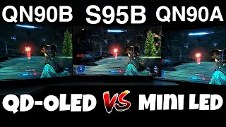 Samsung S95B vs QN90B vs QN90A QD-OLED Vs Mini LED