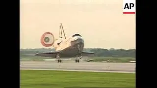 USA: SPACE SHUTTLE DISCOVERY LANDS SAFELY AT HOME BASE