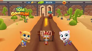 Talking Tom Gold Run - King Tom In The Wild West Funny Android iOS Gameplay ( Full Screen )