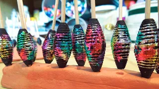 How to Make Beautiful Foiled Paper Beads ~ Jennibellie's Top Tips for Easy Stunning Effects