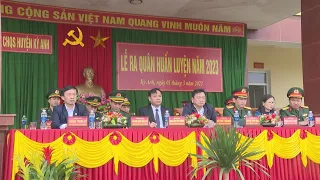 Ban chỉ huy quân sự huyện tổ chức lễ ra quân huấn luyện năm 2023