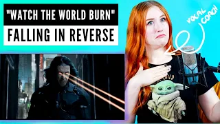 Ronnie is RAPPING?! "Watch the World Burn" Falling In Reverse | Vocal Coach Reaction