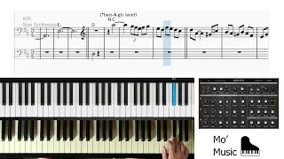 Lucky Man synth solo - visual tutorial - slowed down