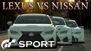 Lexus против Nissan! В Gran Turismo Sport
