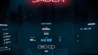 Beat Saber (PS4) - Overkill Expert - S rank