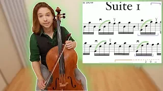 How to play BACH PRELUDE Suite 1 on CELLO part 1 | Baroque Lessons