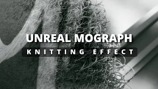 Unreal Engine 5.4 - Realtime Knitting Effect tutorial - Motion Graphic