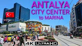 🇹🇷 TURKEY ANTALYA 4K City Center Steet walking MAY 2023 4K 60FPS HDR no commentary