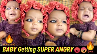 #NewBorn Funniest #Baby Getting #Super. #Angry-baby #videos..goes #viral #NishithA Dimple🤩 #Girl