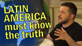 What does Zelenskyy say to Latin Americans?  English subtitles