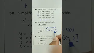 Fracciones algebraicas simplificación 🙂✌️