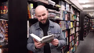 Michael Magee reads from his debut novel, Close to Home at Kennys Bookshop, April 2023